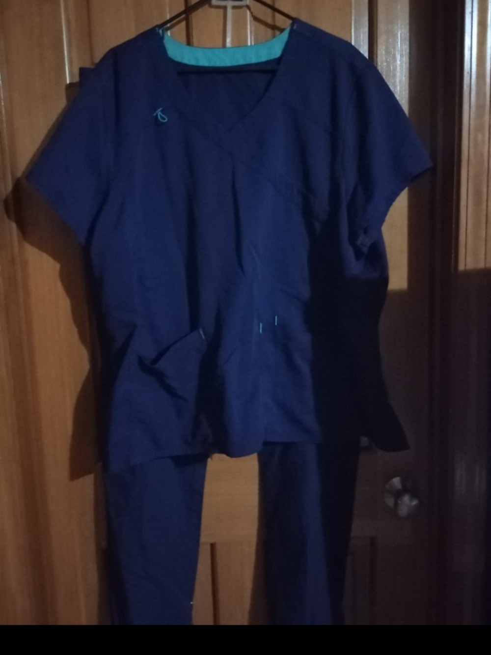 Women's Navy Medical Scrub Joggers Set - Comfortable Fit
